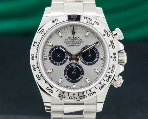 rolex daytona white and black|rolex daytona 18k white gold.